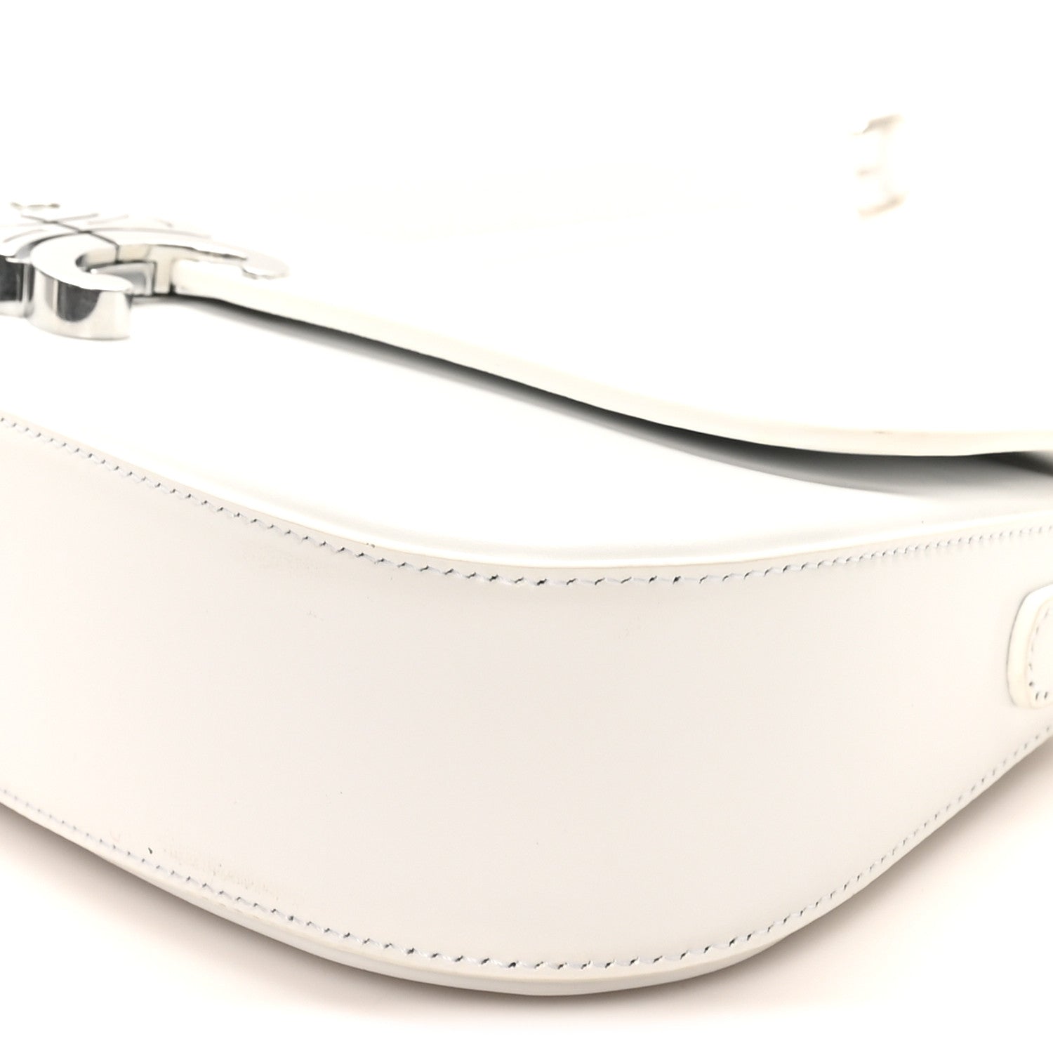 Celine Shiny Calfskin Medium Lola Bag Blanc De Blanc 9 of 9