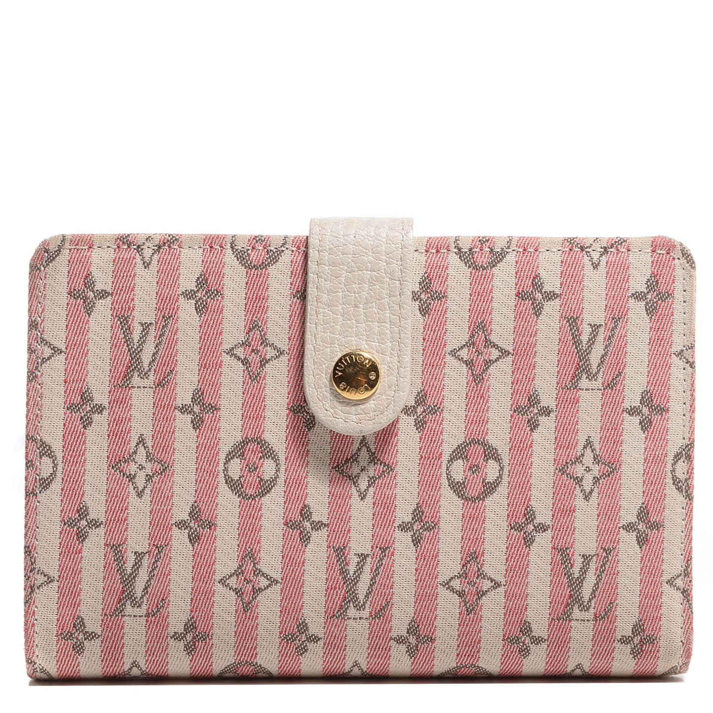 Mini Lin Croisette French Purse Wallet Rouge