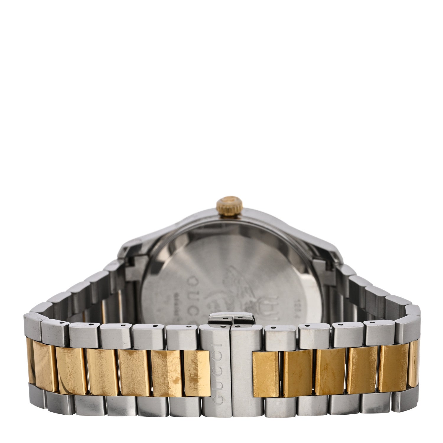 Gucci Stainless Steel 38mm G-Timeless Two Tone Cat Quartz Watch 3 of 4