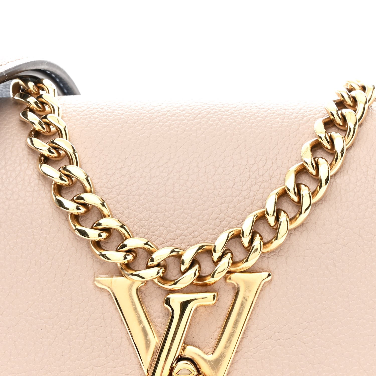 Louis Vuitton Grained Calfskin Lockme Tender Greige 7 of 10