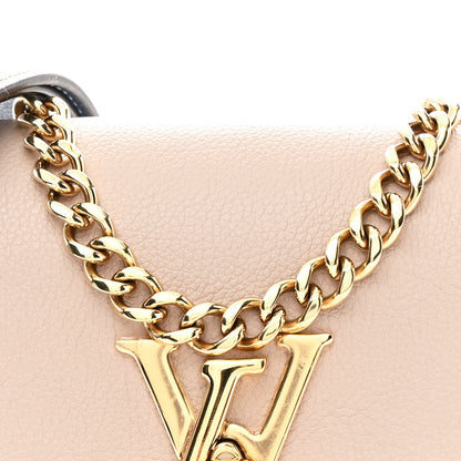 Louis Vuitton Grained Calfskin Lockme Tender Greige 7 of 10