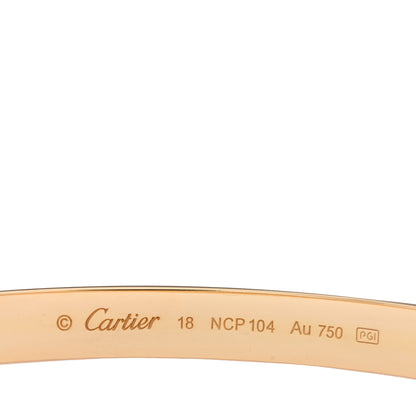 Cartier 18K Yellow Gold LOVE Bracelet 18 3 of 4
