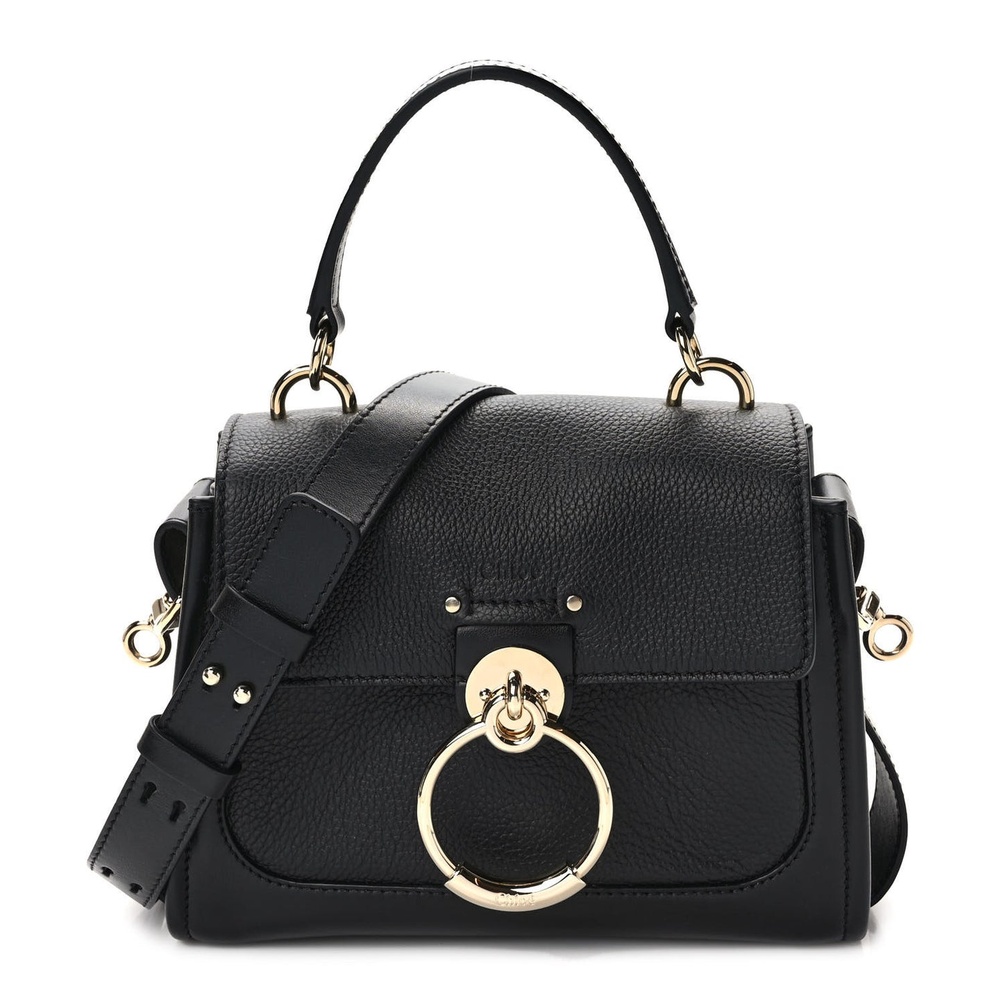 Calfskin Mini Tess Day Bag Black