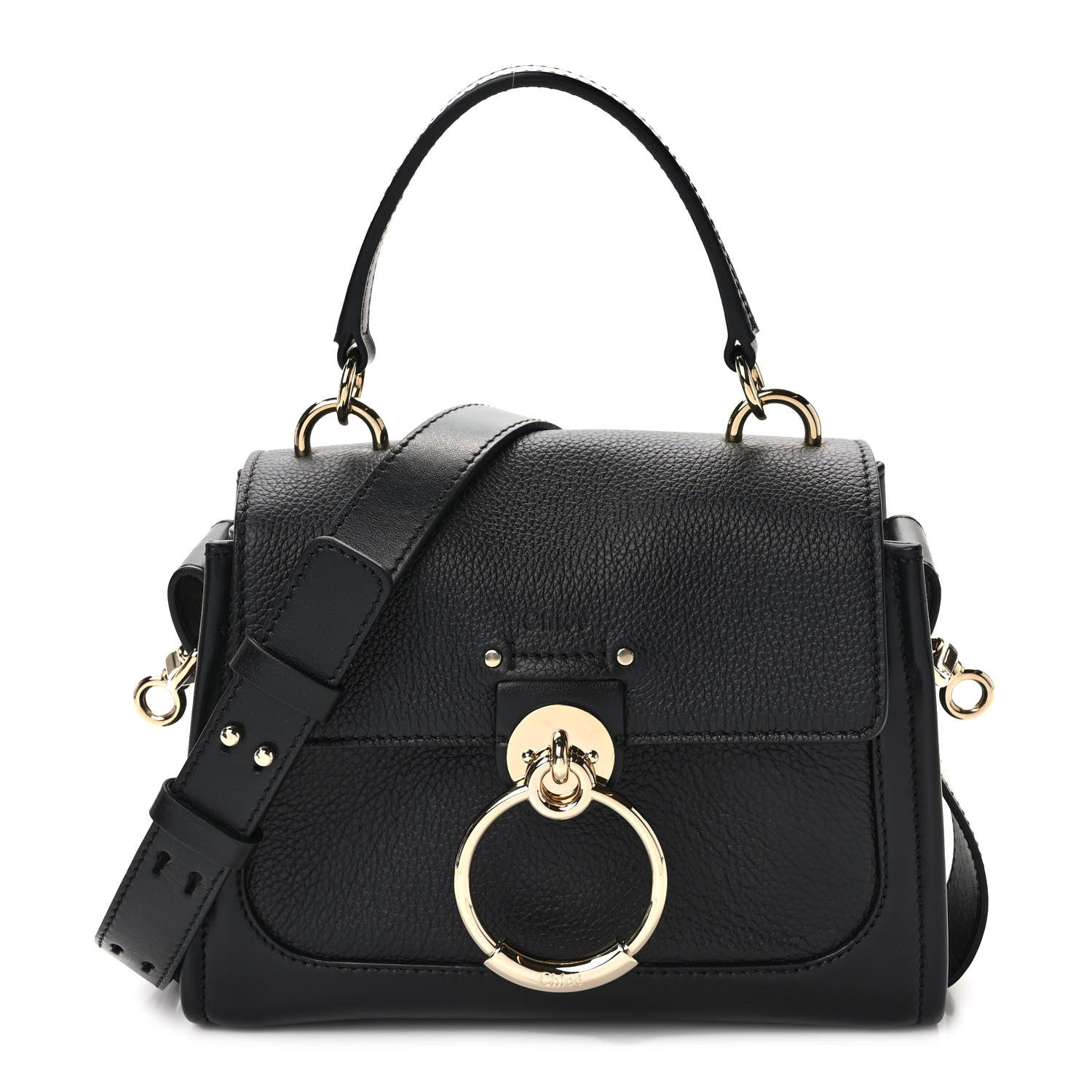 Chloe Calfskin Mini Tess Day Bag Black 1 of 8
