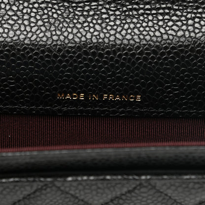 Chanel Caviar Quilted Flap Card Holder Wallet Black 7 of 9