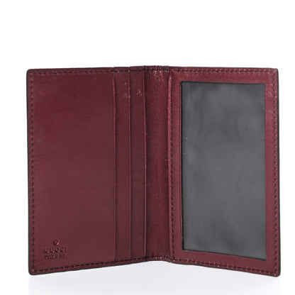 Gucci Shine Guccissima Lovely Heart Mini ID Wallet Scarlatto 5 of 9