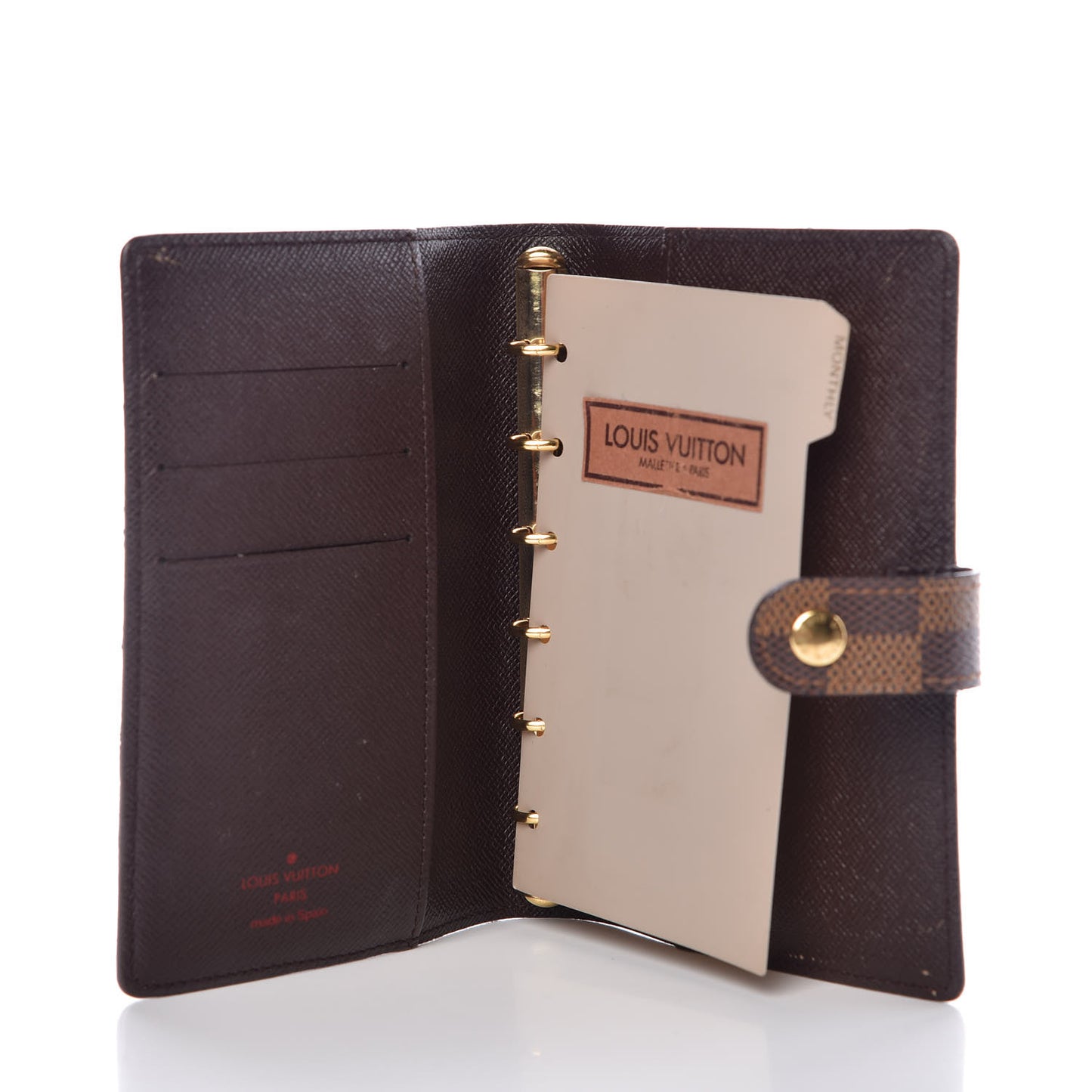 Damier Ebene Small Ring Agenda Cover