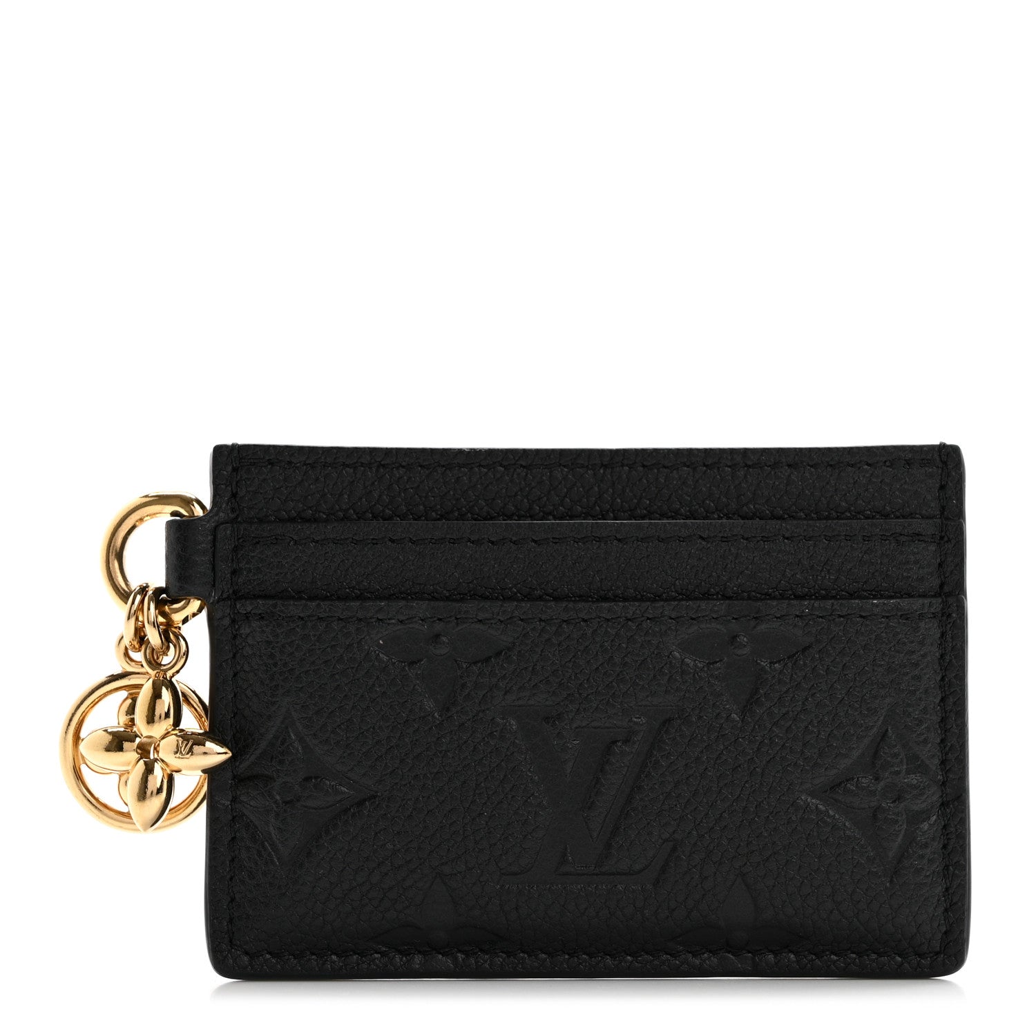 Louis Vuitton Empreinte Monogram LV Charms Card Holder Black 1 of 7