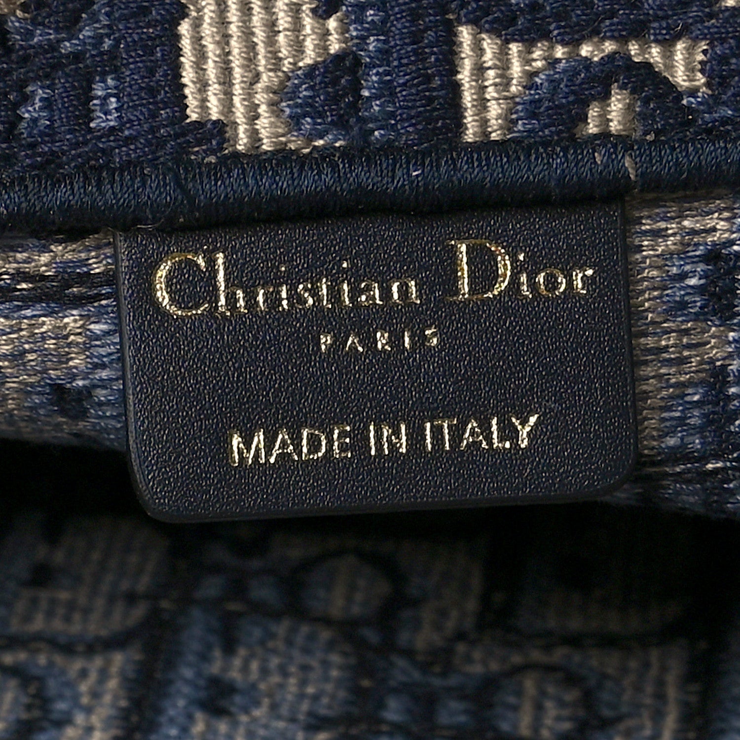 Christian Dior Oblique Large Book Tote Blue Multicolor 6 of 10