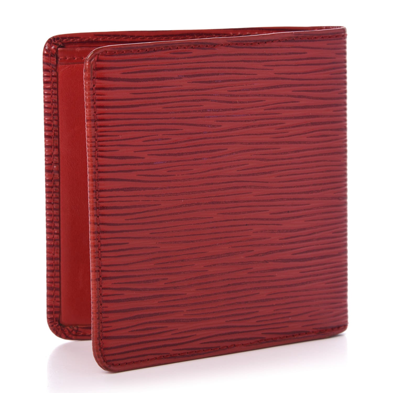 Louis Vuitton Epi 6 Card Billfold Wallet Red 3 of 8