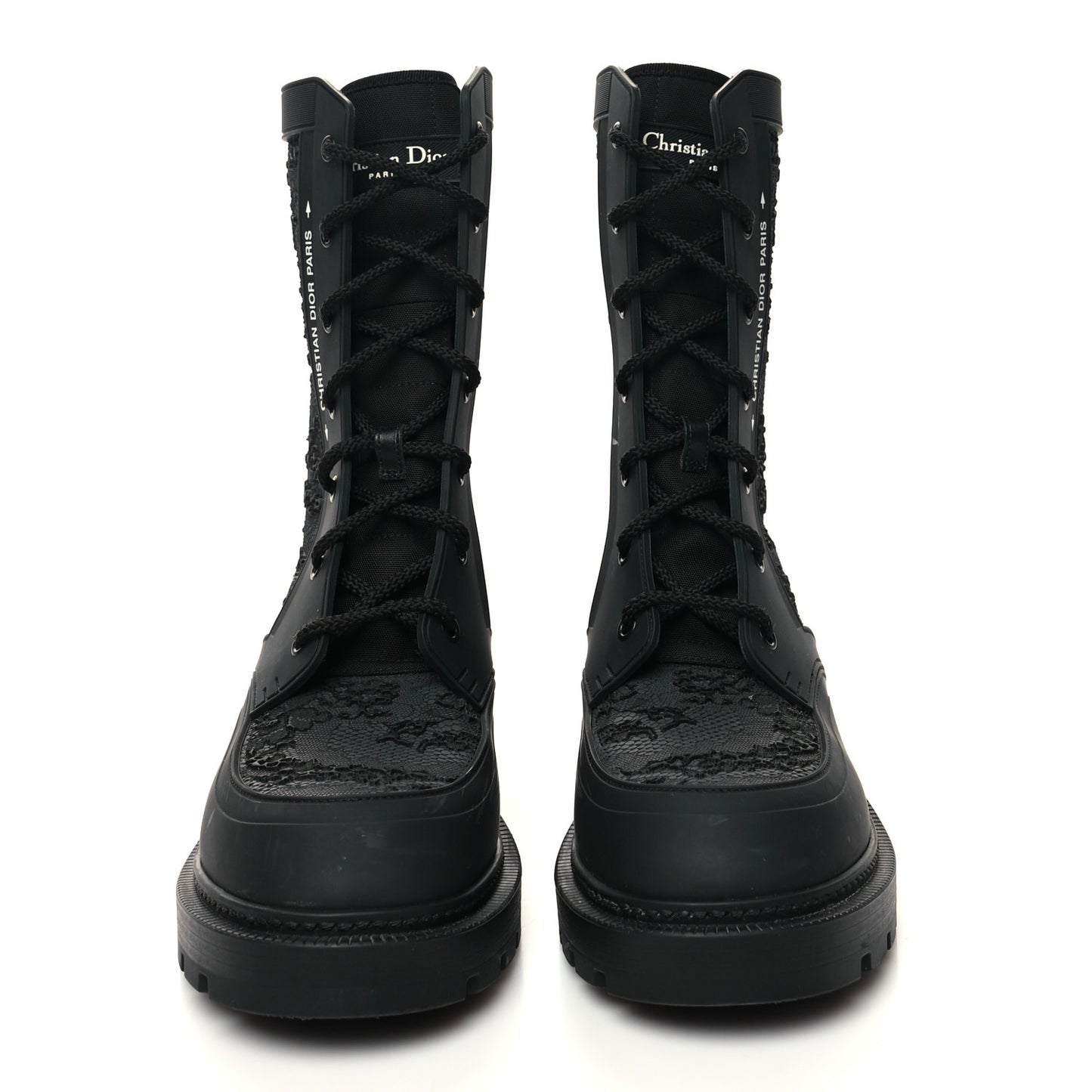 Rubber Diorcamp Boots 37.5 Black