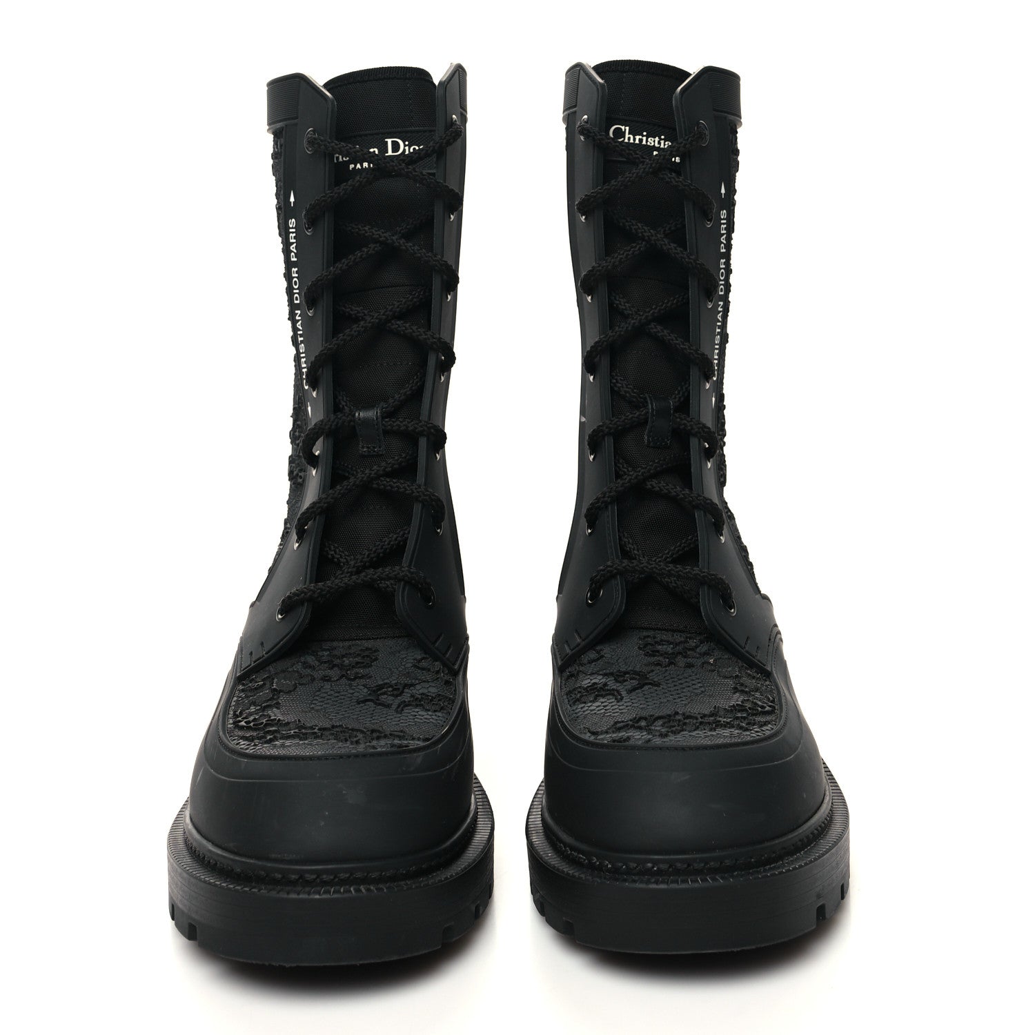 Christian Dior Rubber Diorcamp Boots 37.5 Black 2 of 9