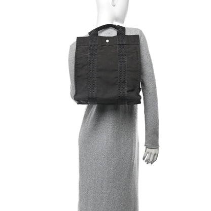 Hermes Canvas Herline Backpack Grey 2 of 9