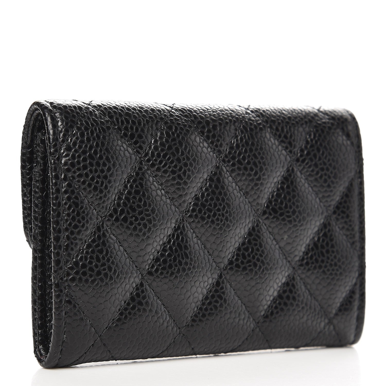 Chanel Caviar Quilted Flap Card Holder Black 3 of 8