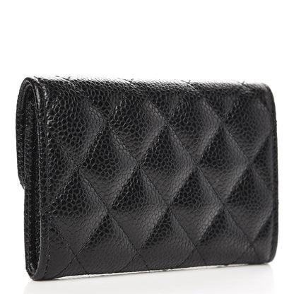 Chanel Caviar Quilted Flap Card Holder Black 3 of 8