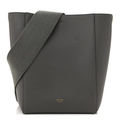 Celine Soft Grained Calfskin Small Sangle Bucket Bag Kohl 1 of 13