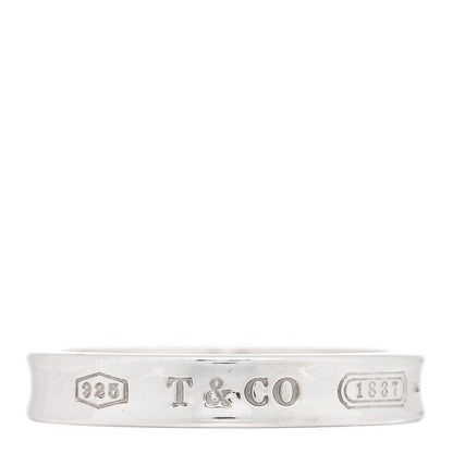 Tiffany Sterling Silver Narrow 1837 Band Ring 57 8 1 of 5