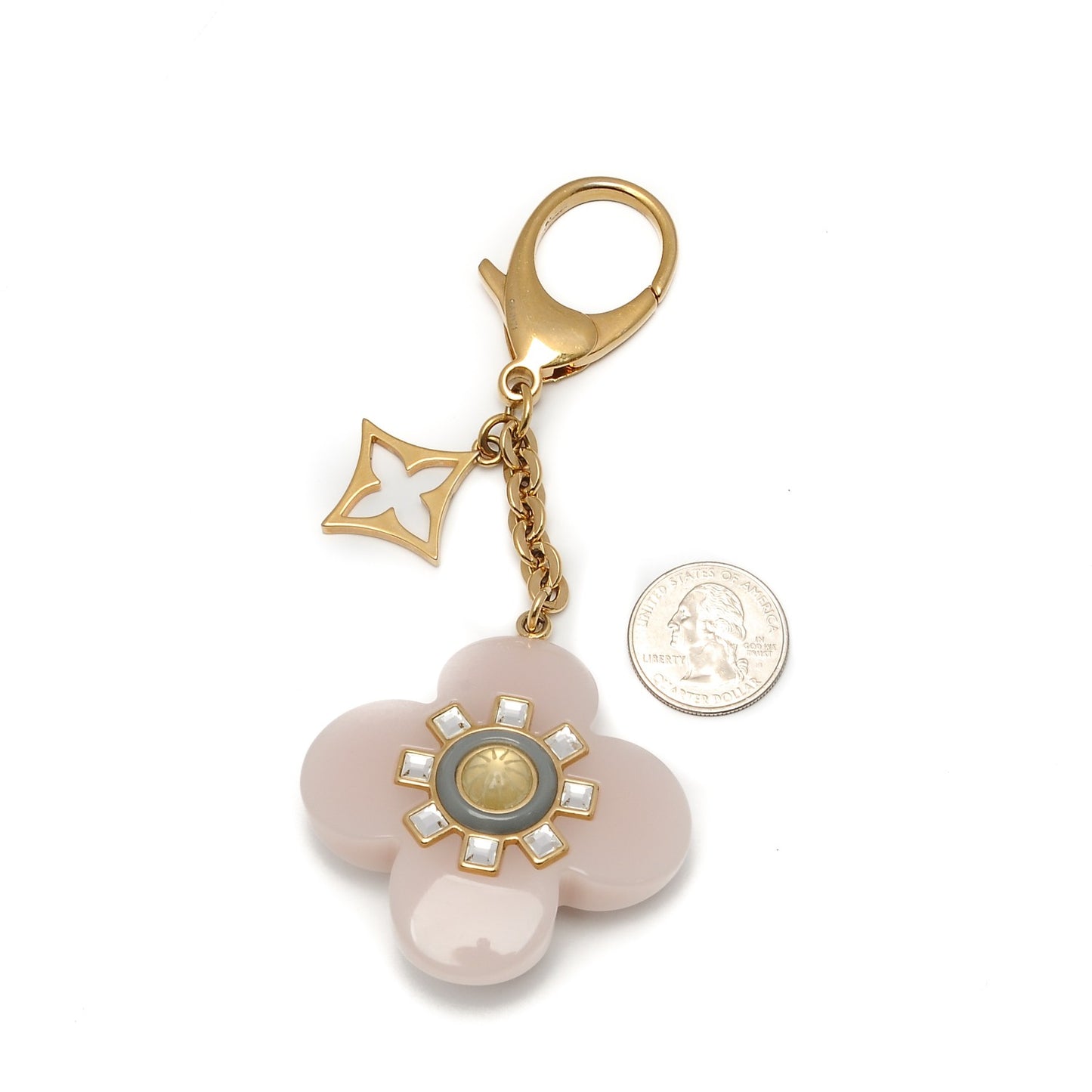 Fleur d Etoile Bag Charm Rose
