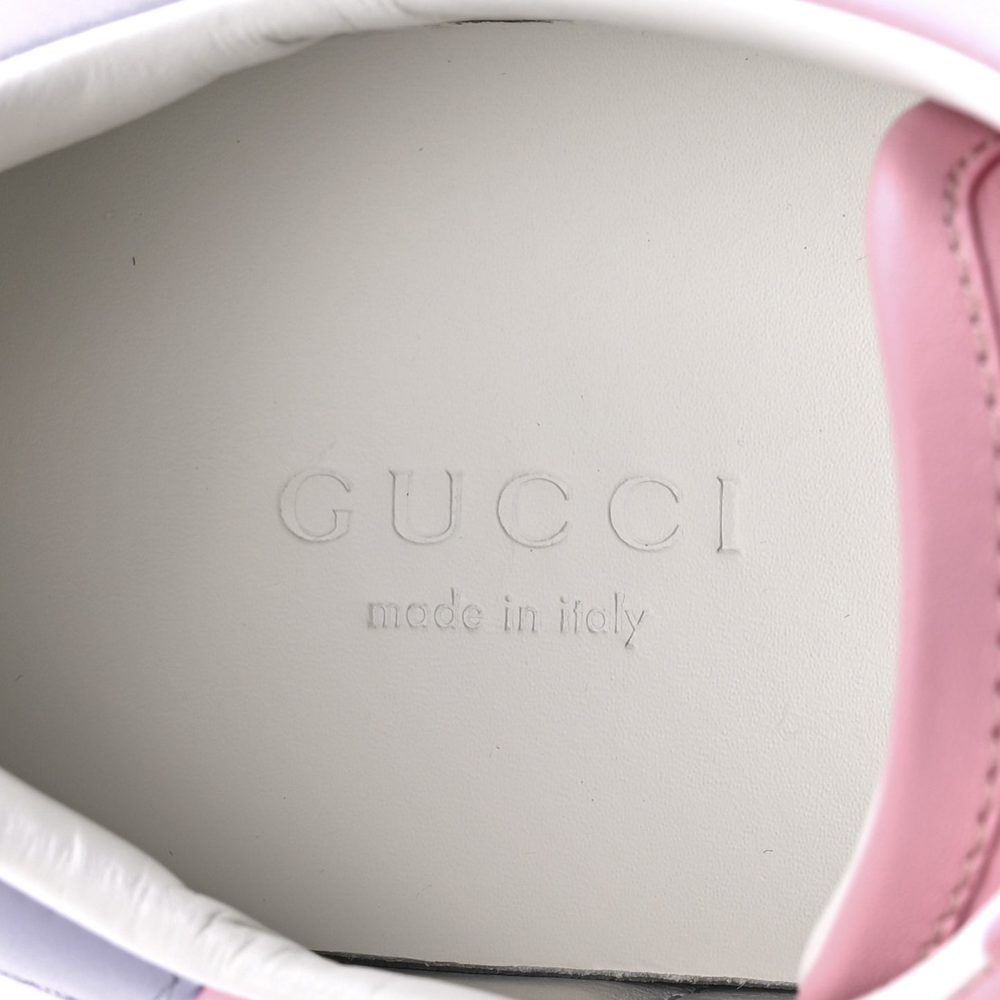Calfskin Interlocking G Perforated Womens Ace Sneakers 35 Wild Rose Lapis