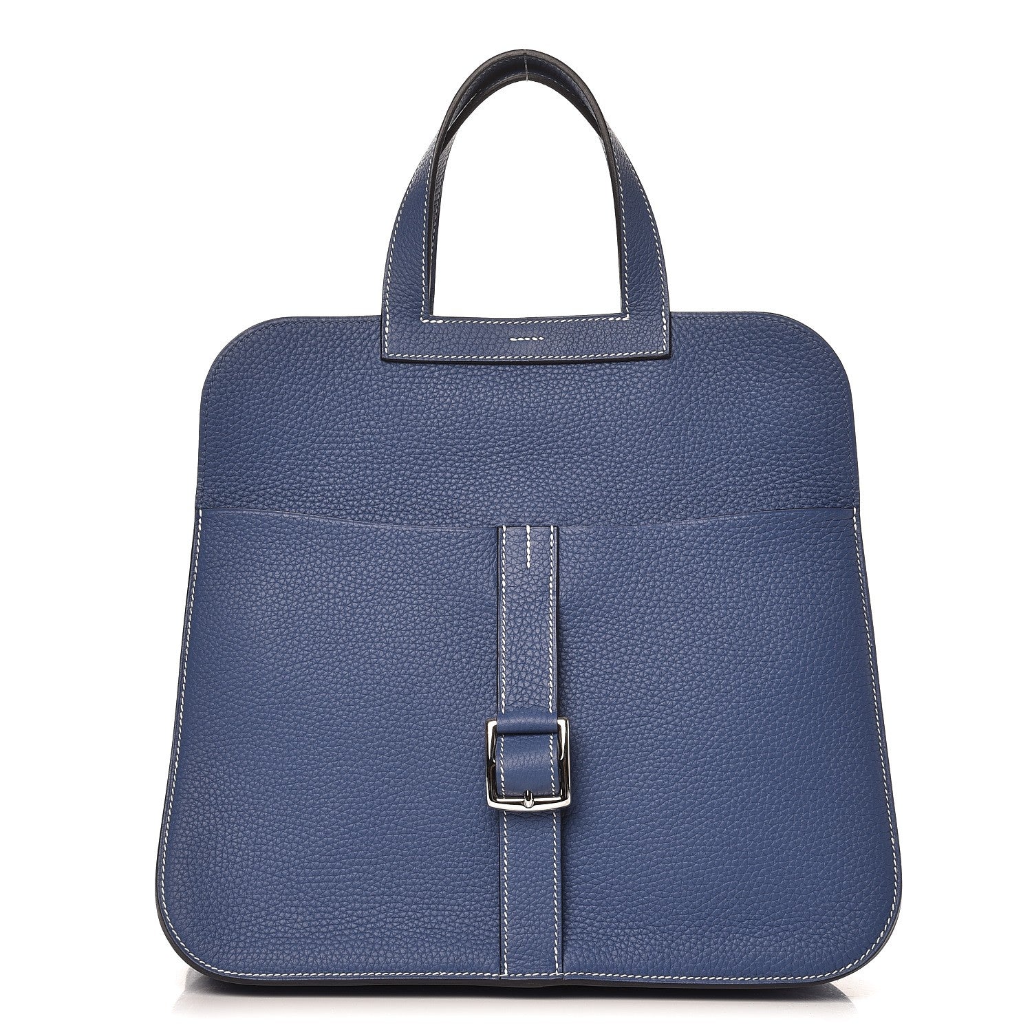Hermes Taurillon Clemence Halzan 31 Brighton Bleu 254432