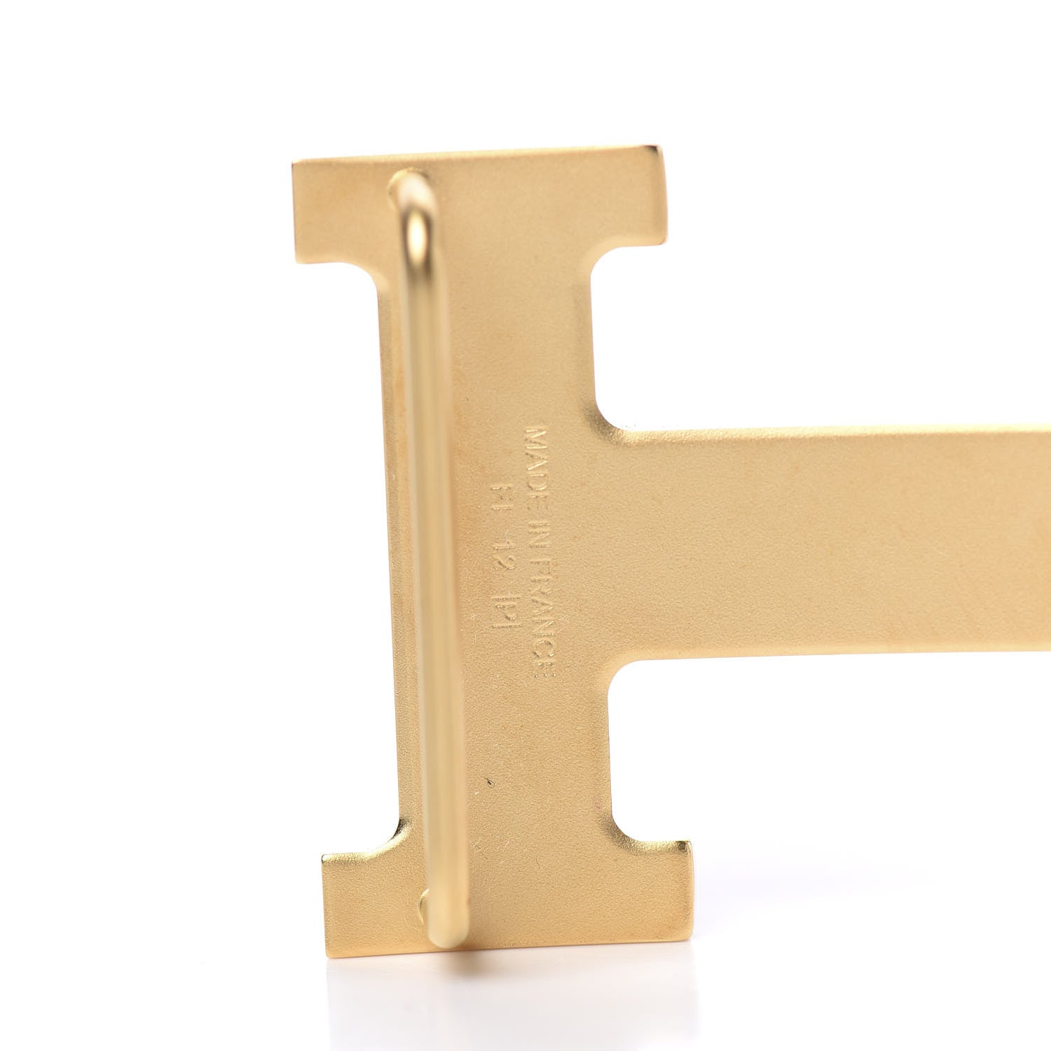 Hermes Polished 32mm H Belt Buckle Gold 3 of 3