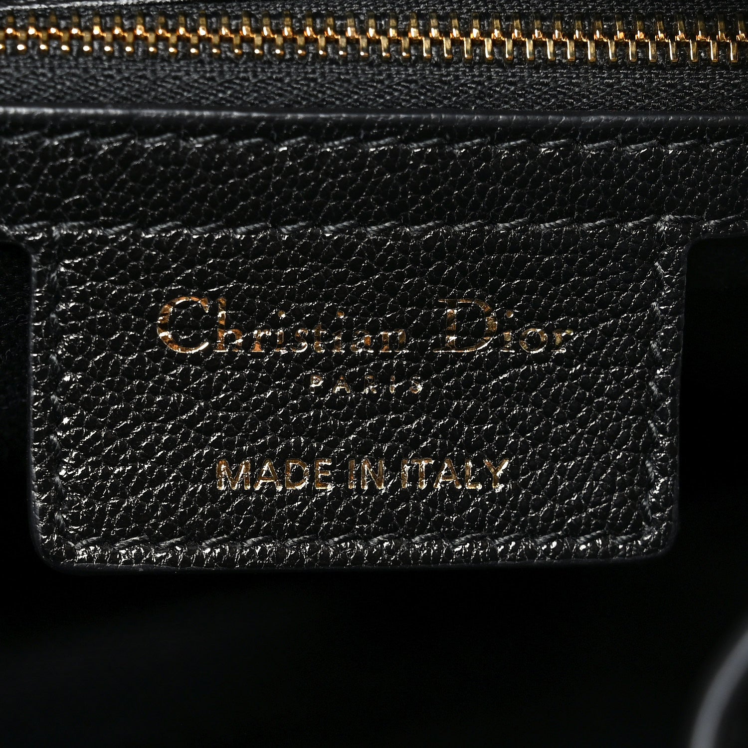 Christian Dior Shiny Grained Calfskin Macrocannage Medium D-Journey Bag Black 5 of 9