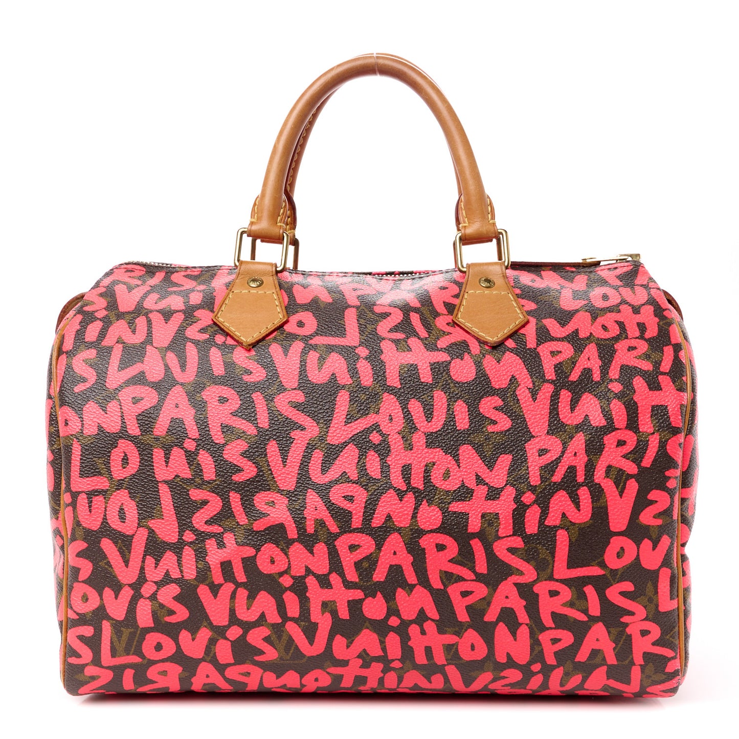 Monogram Graffiti Speedy 30 Fuchsia