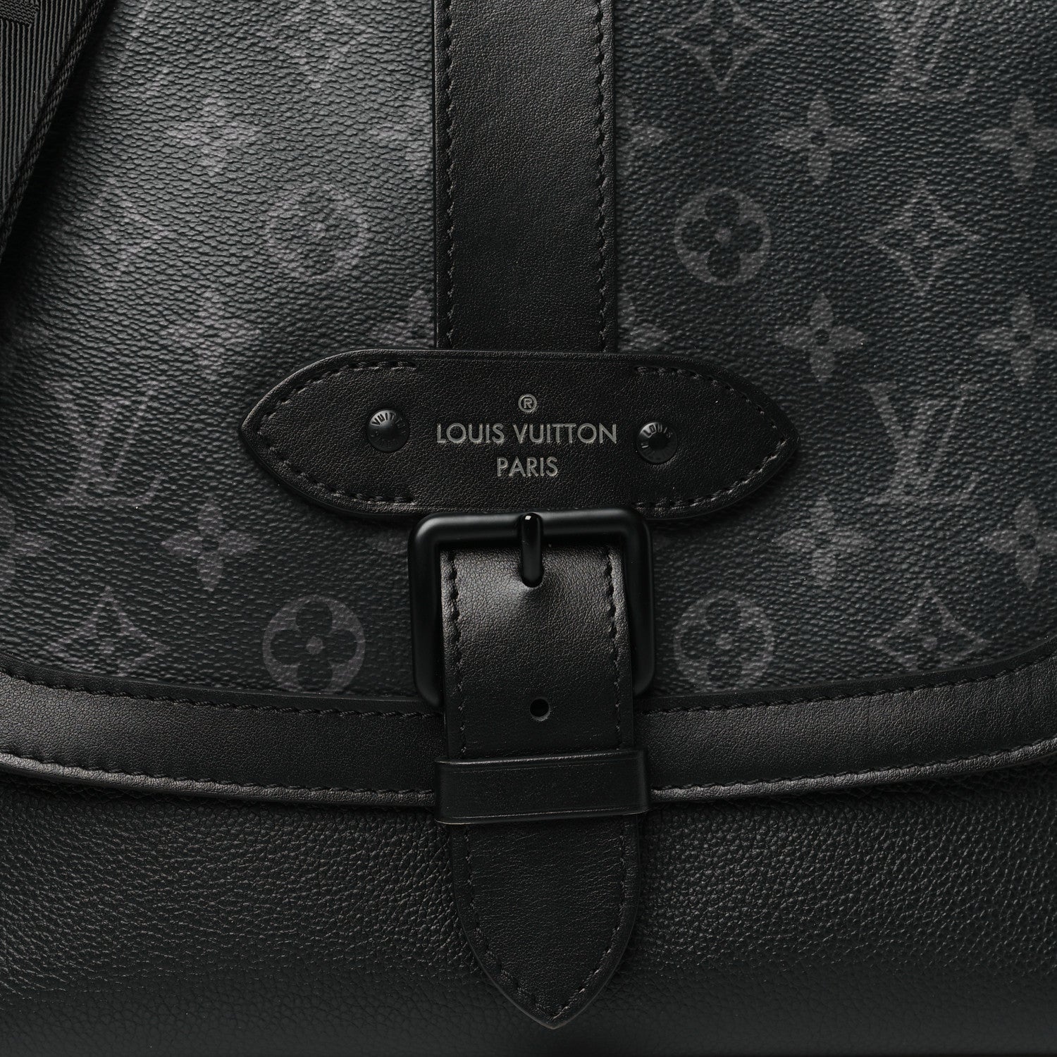 Louis Vuitton Monogram Eclipse Saumur Messenger NV Black 7 of 9
