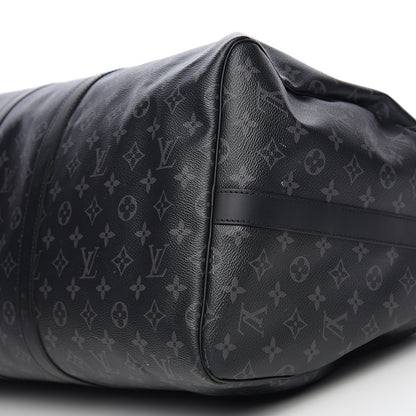 Louis Vuitton Monogram Eclipse Keepall Bandouliere 55 9 of 9