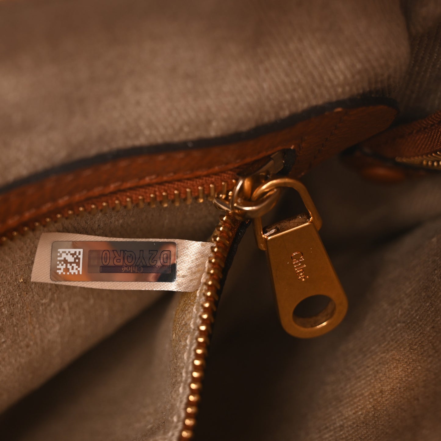 Calfskin Small Marcie Satchel Tan