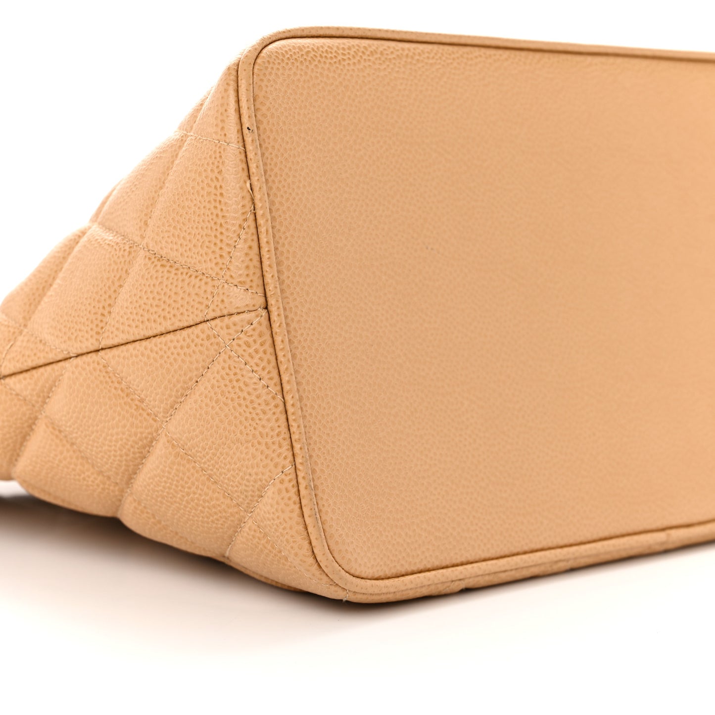 Caviar Quilted Medallion Tote Beige