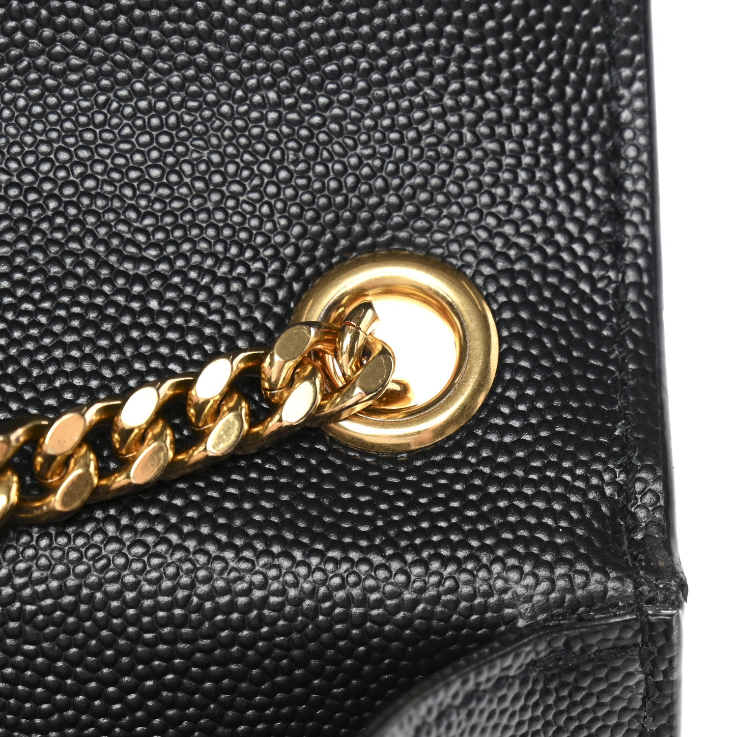 Saint Laurent Grain De Poudre Small Classic Monogram Kate Satchel Black 12 of 12
