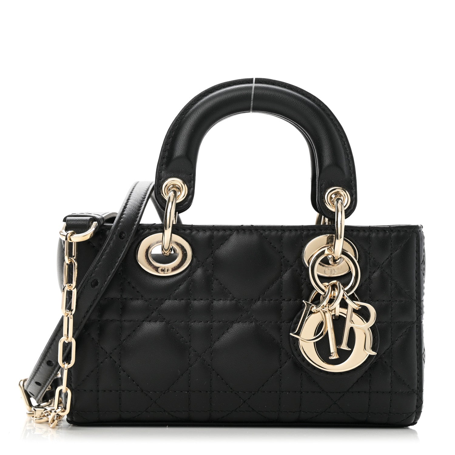 Christian Dior Lambskin Cannage Micro Lady D-Joy Black 1 of 10