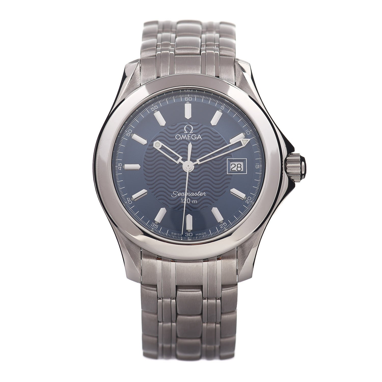 Omega Stainless Steel 36mm Seamaster 120M Quartz Watch Blue 2511.81 1 of 4