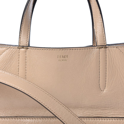 Fendi Agnello Old Shine Vitello Go Rain Large Flip Tote Amido Cocco 14 of 15
