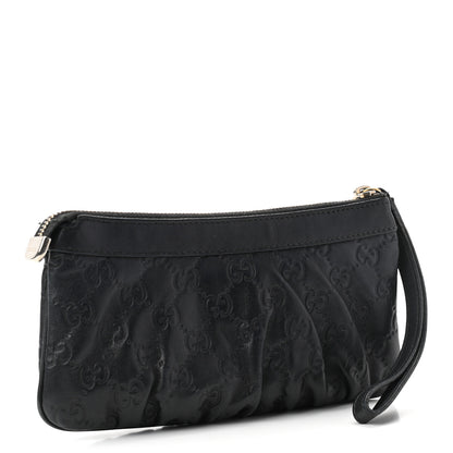 Gucci Guccissima Signature New Britt Wristlet Black 3 of 9