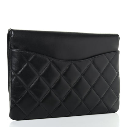 Chanel Goatskin Quilted Timeless CC Clutch Black 2 of 4