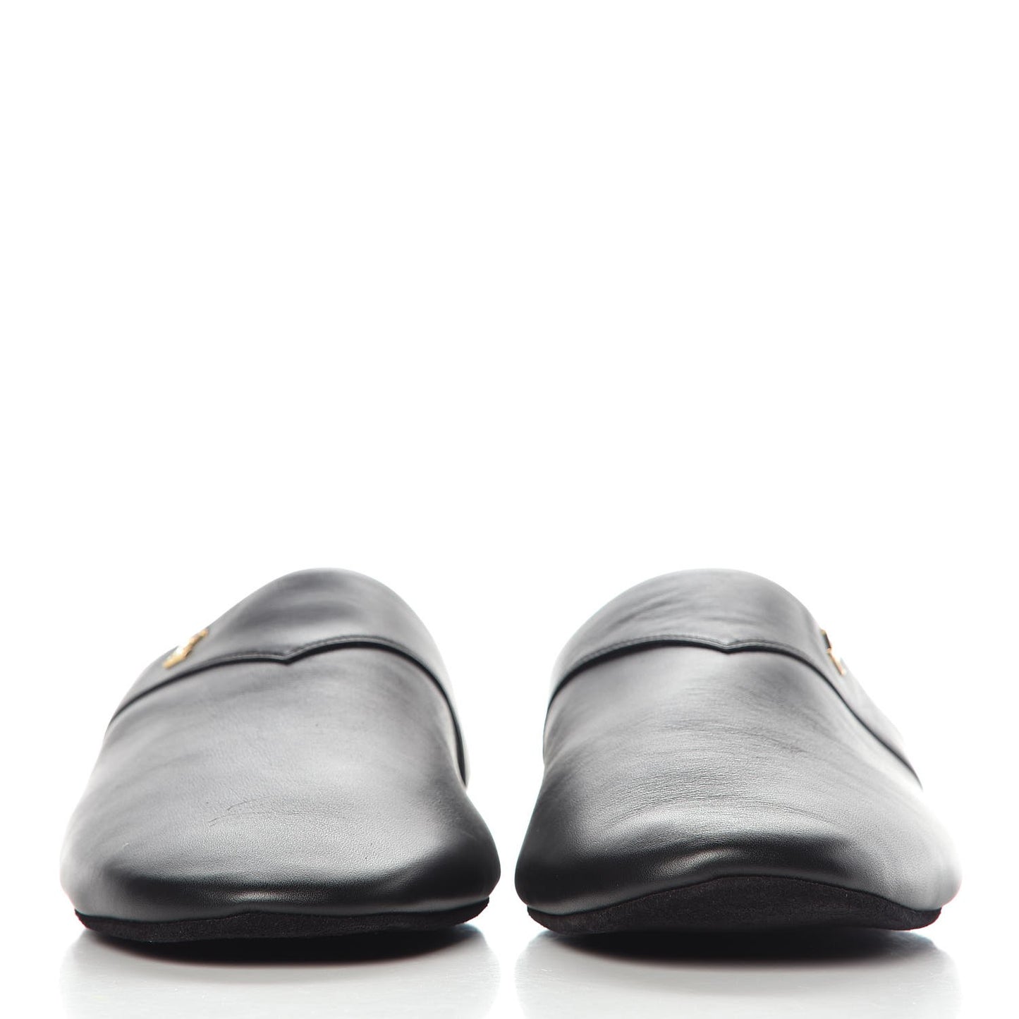 X SUPREME Lambskin Mens Hugh Slippers 8 Black