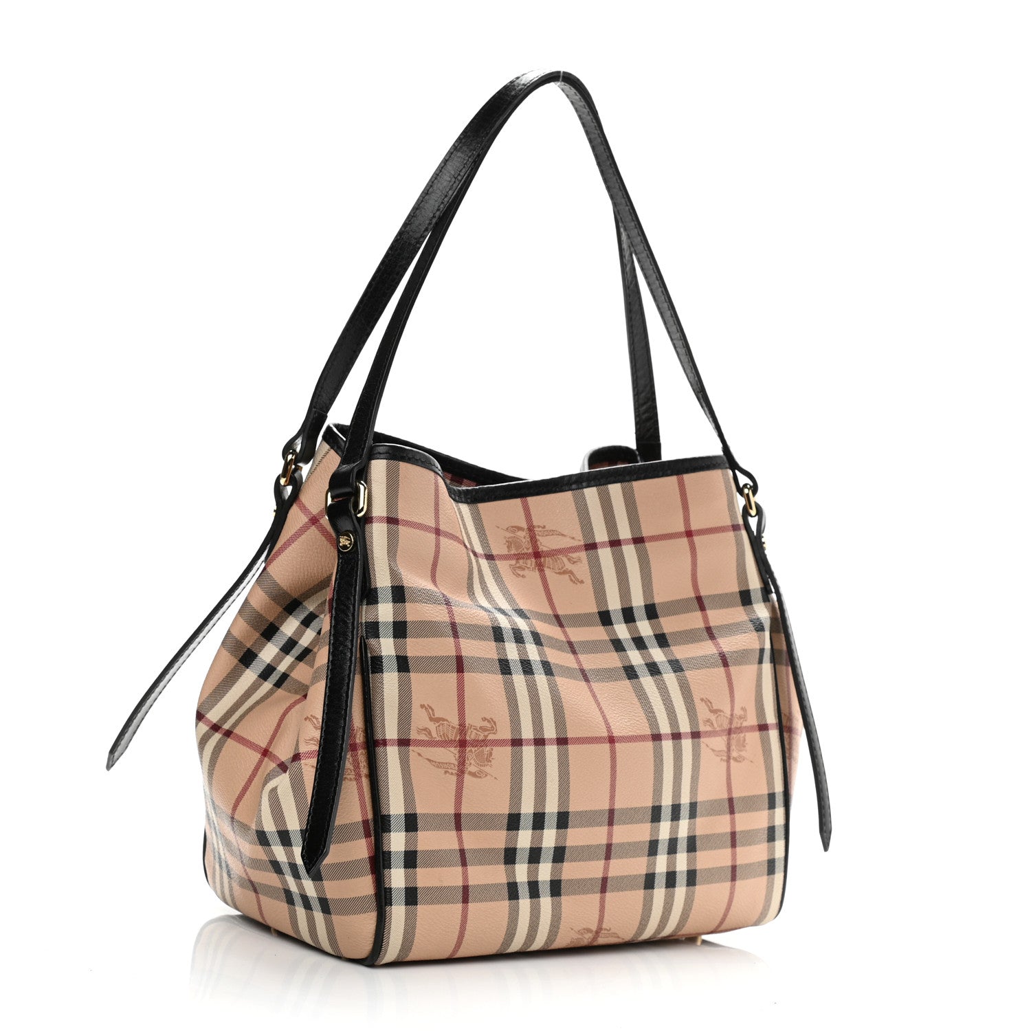 Burberry Haymarket Check Small Canterbury Tote Black 3 of 12