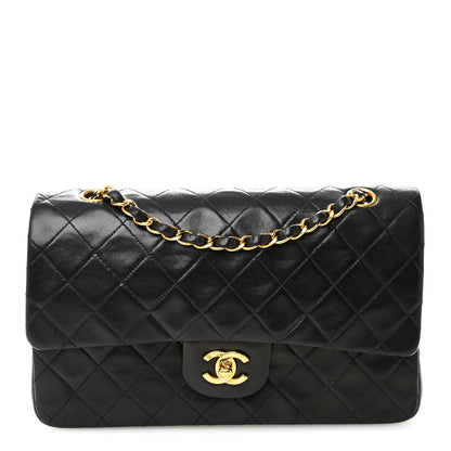 Chanel Lambskin Quilted Medium Double Flap Black 1 of 10