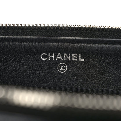 Chanel Iridescent Caviar Quilted Small Zipped Pouch Black 6 of 10