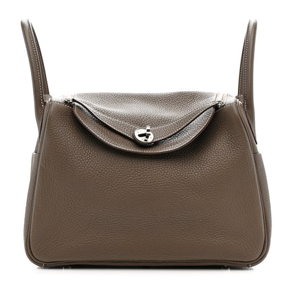 Hermes Taurillon Clemence Lindy 30 Etoupe 1 of 11