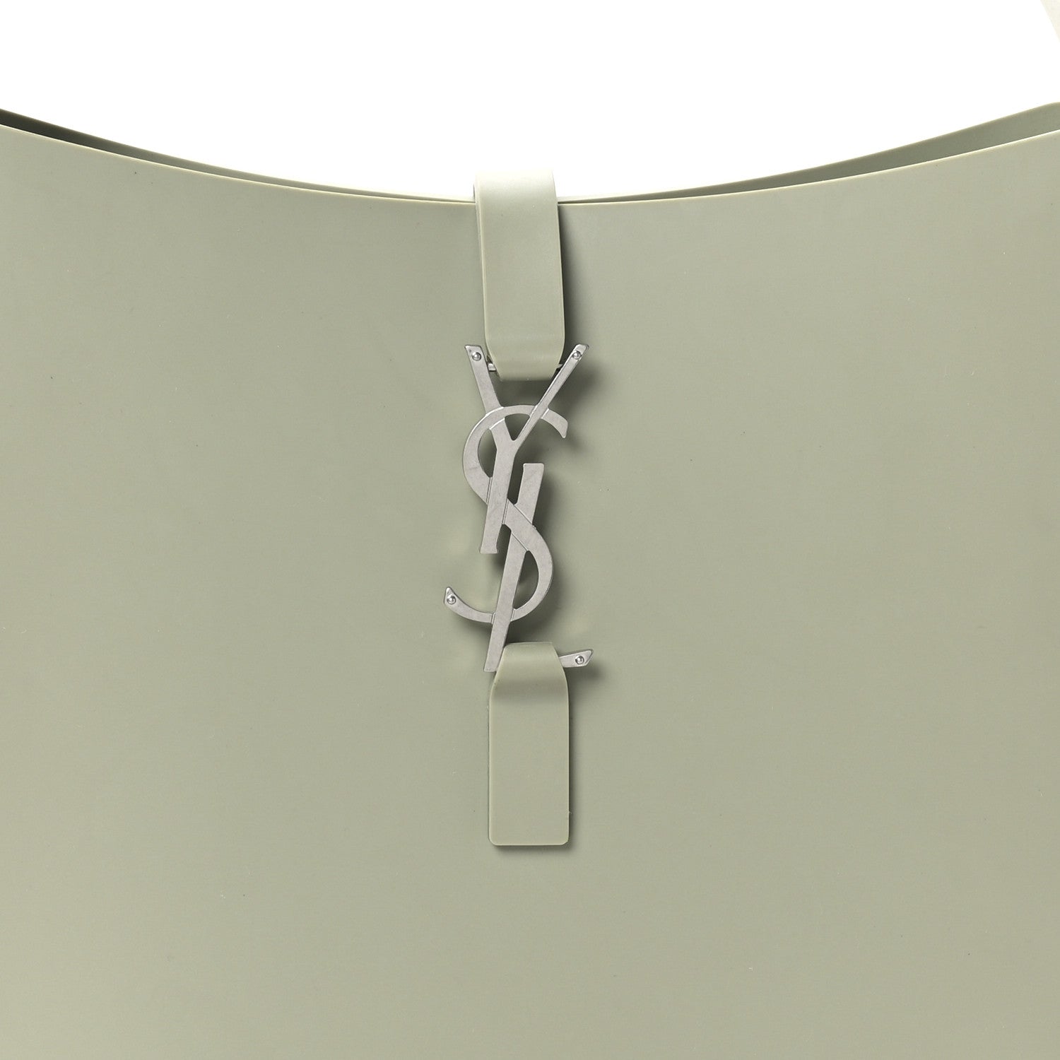 Saint Laurent Rubber Small Le 5 A 7 Supple Hobo Seagrass 7 of 9