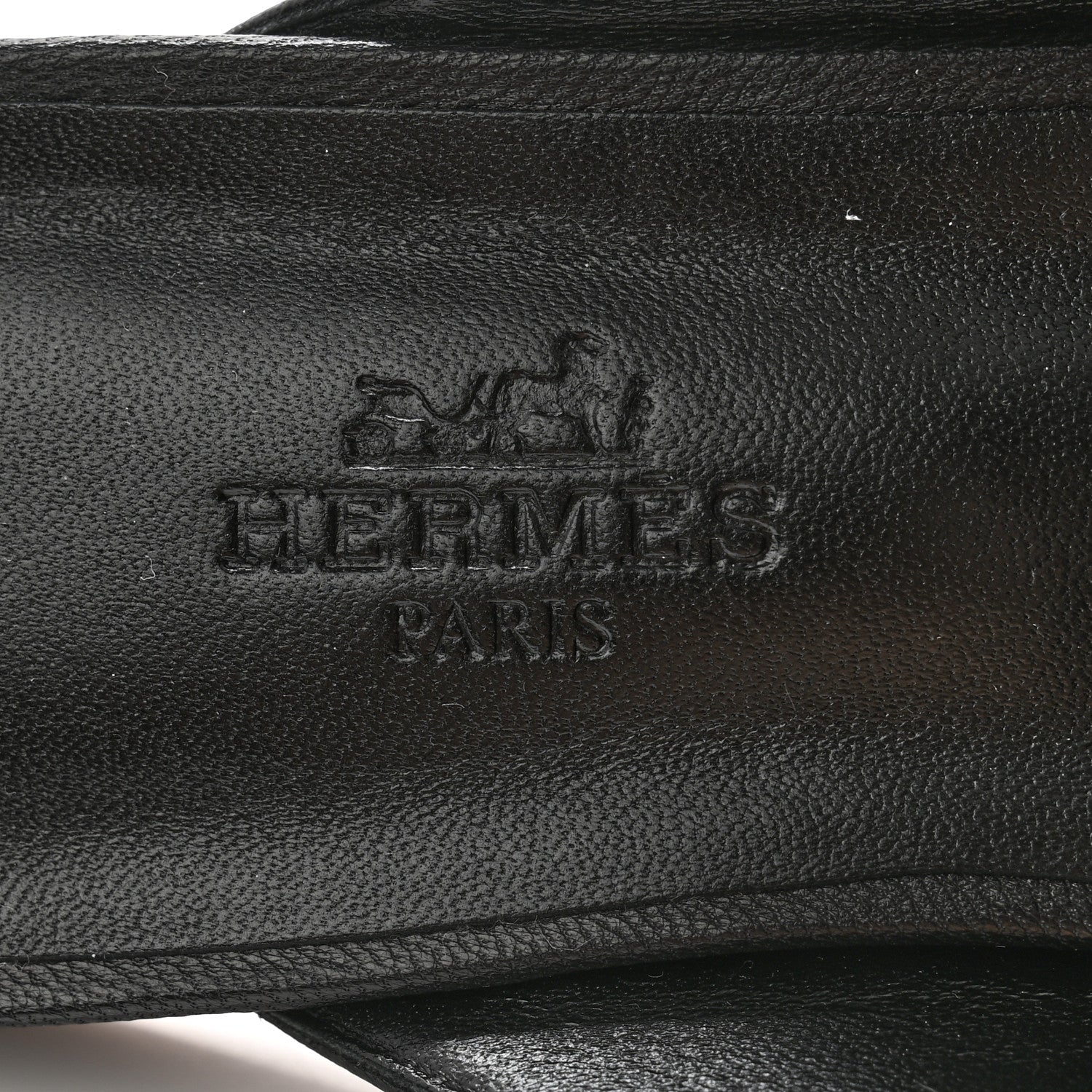 Hermes Goatskin Oz Mules 35.5 Black 6 of 9