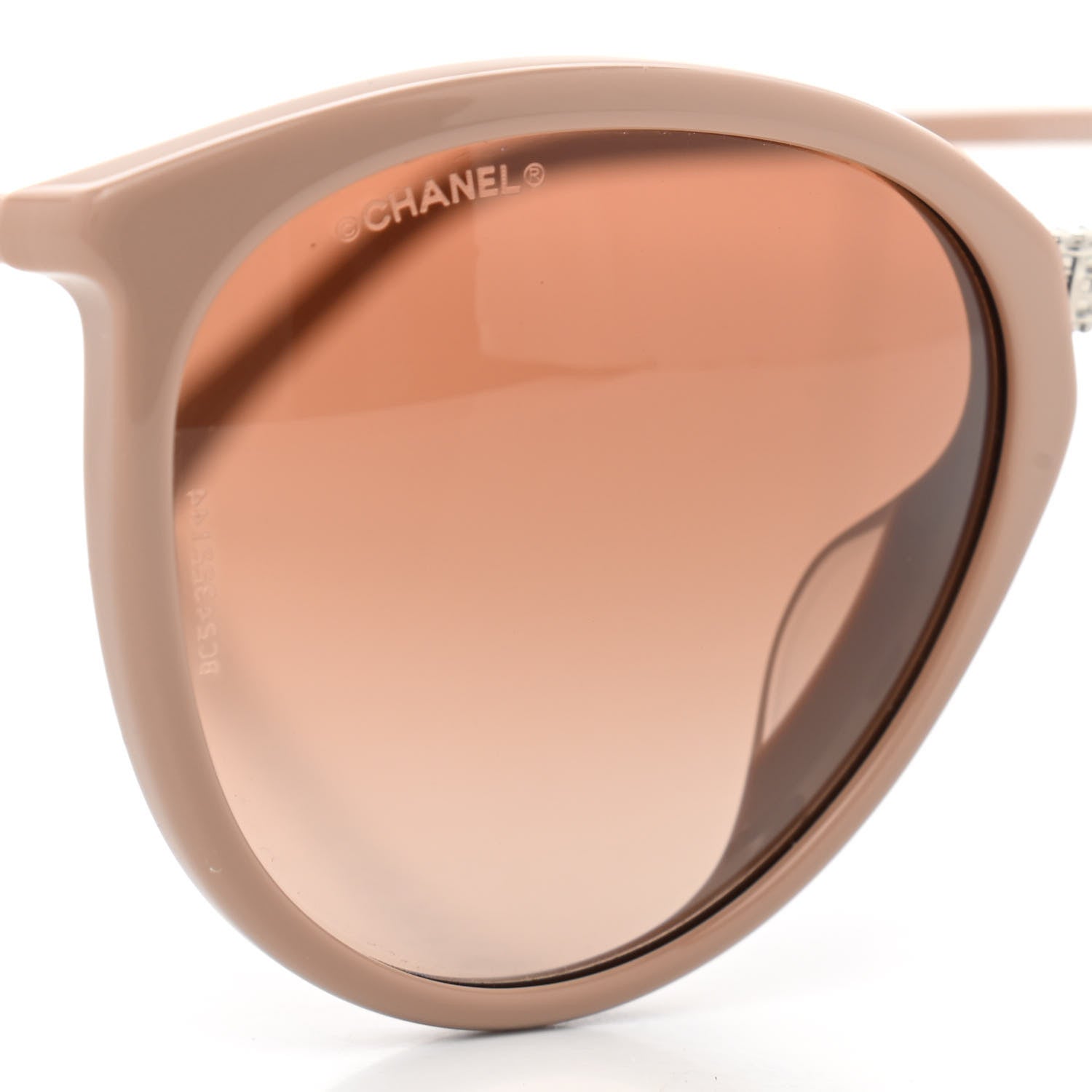 Chanel Acetate Butterfly Winter Sunglasses 5382 Nude 7 of 8