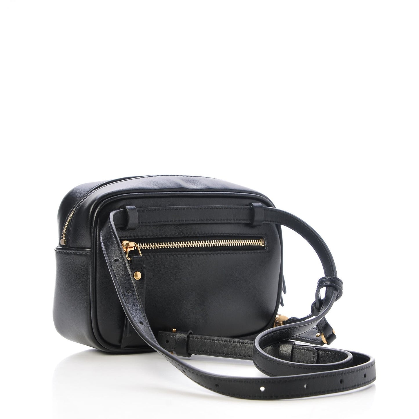Calfskin Matelasse Monogram Lou Belt Bag Black