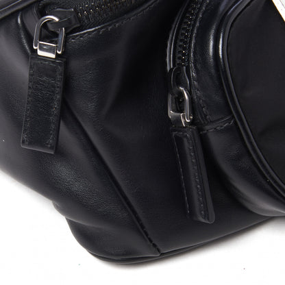 Prada X JAMES JEAN Tessuto Nylon Calfskin Comic Print Belt Bag Black 9 of 16