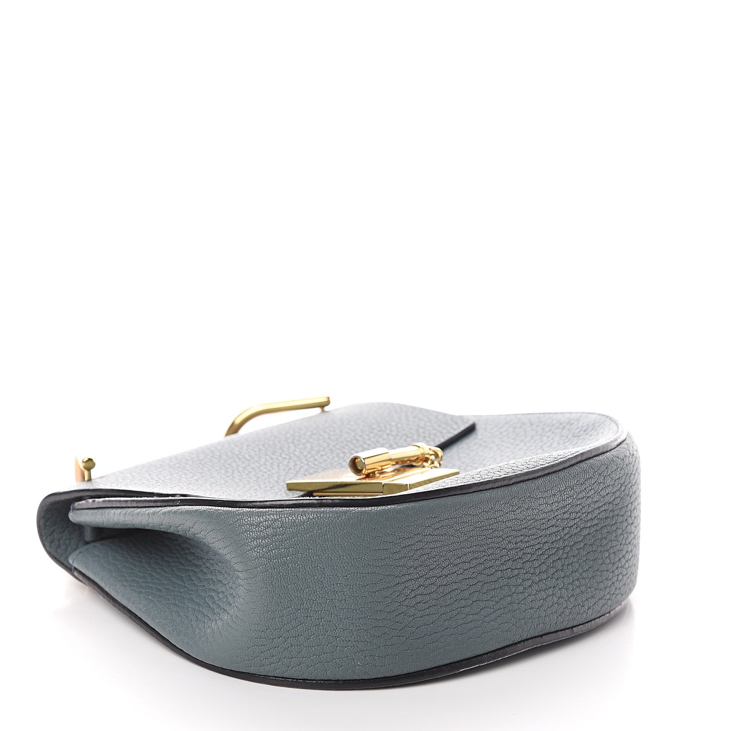 Chloe Grained Lambskin Mini Drew Shoulder Bag Cloudy Blue 3 of 8