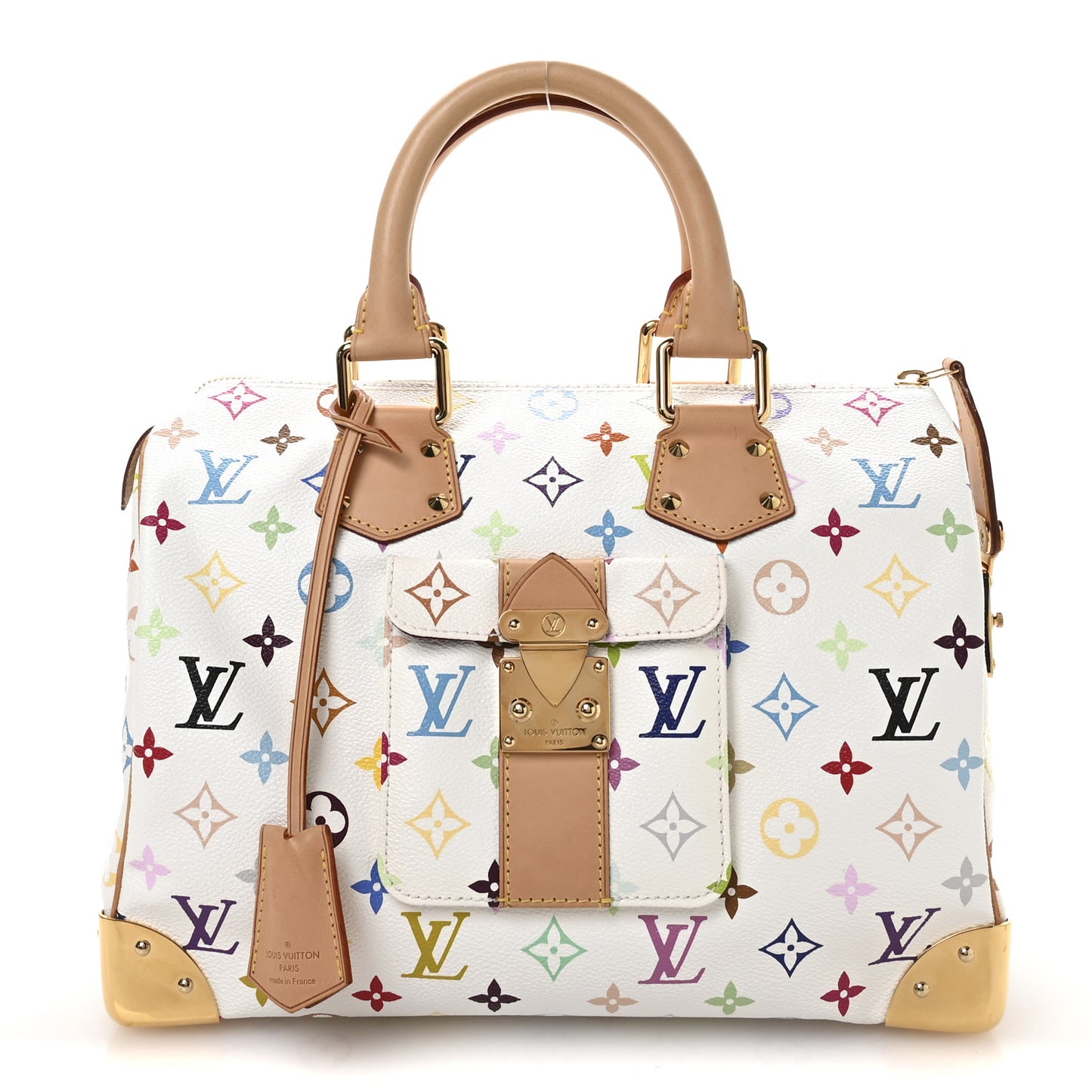 Monogram Multicolor Speedy 30 White