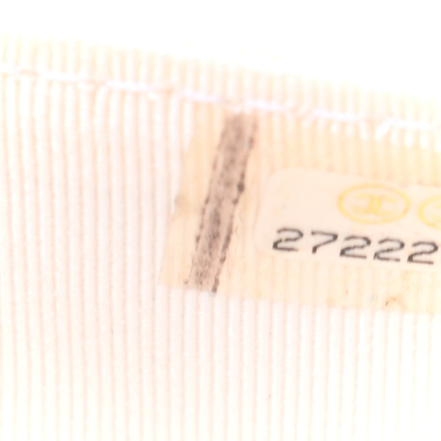 Caviar Quilted Flap Card Holder Wallet White